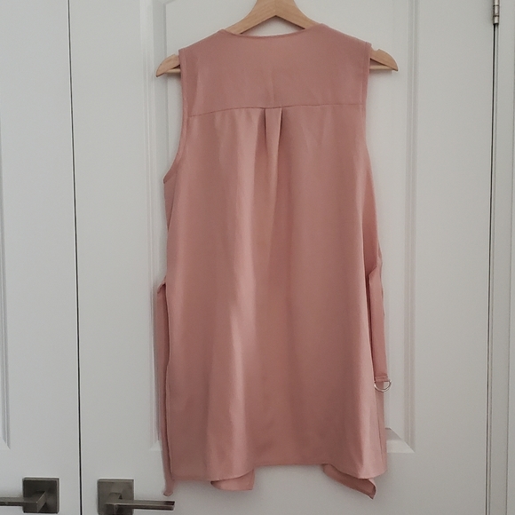 Dusty pink waterfall vest coat, size small - Picture 3 of 4